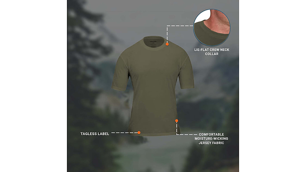 Propper 3 Pack Crew Neck Tee - Mens, Olive, 4XL, F58306N3304XL
