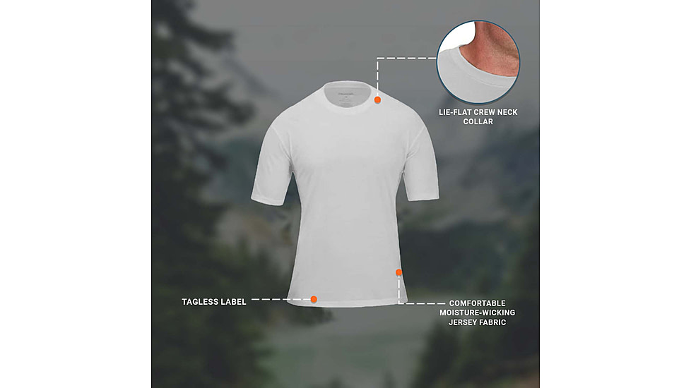 Propper 3 Pack Crew Neck Tee - Mens, White, L, F58306N100L