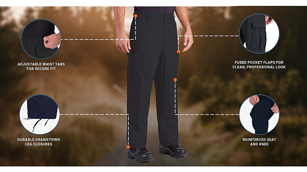 Propper BDU Zipper Fly Trouser - Mens, Dark Navy, Medium, Large, F520538405M3