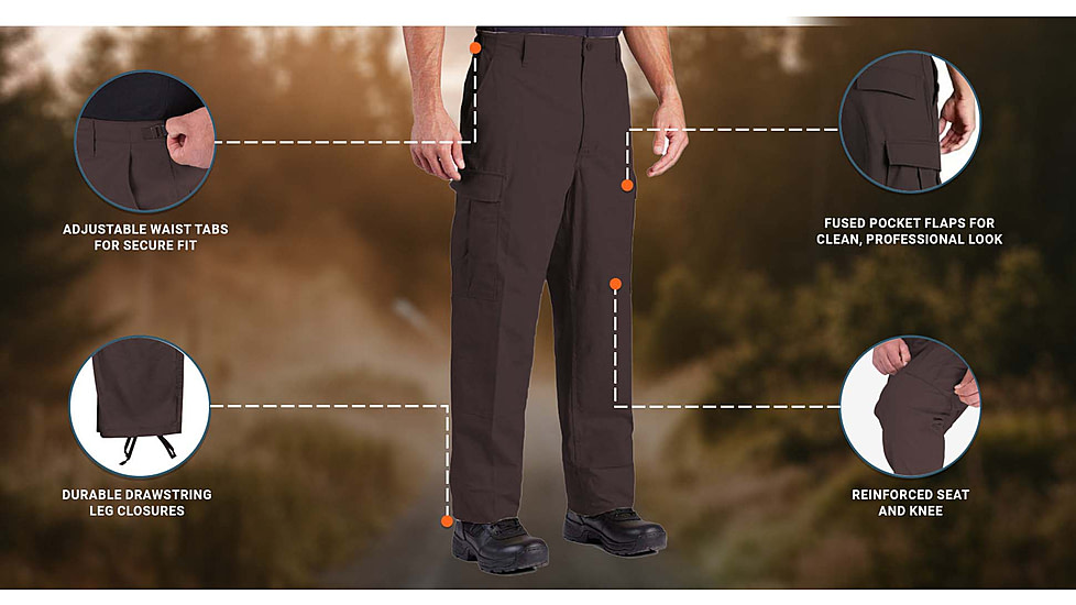 Propper BDU Zipper Fly Trouser - Mens, Sheriffs Brown, 4XL, Regular, F5205382004XL2