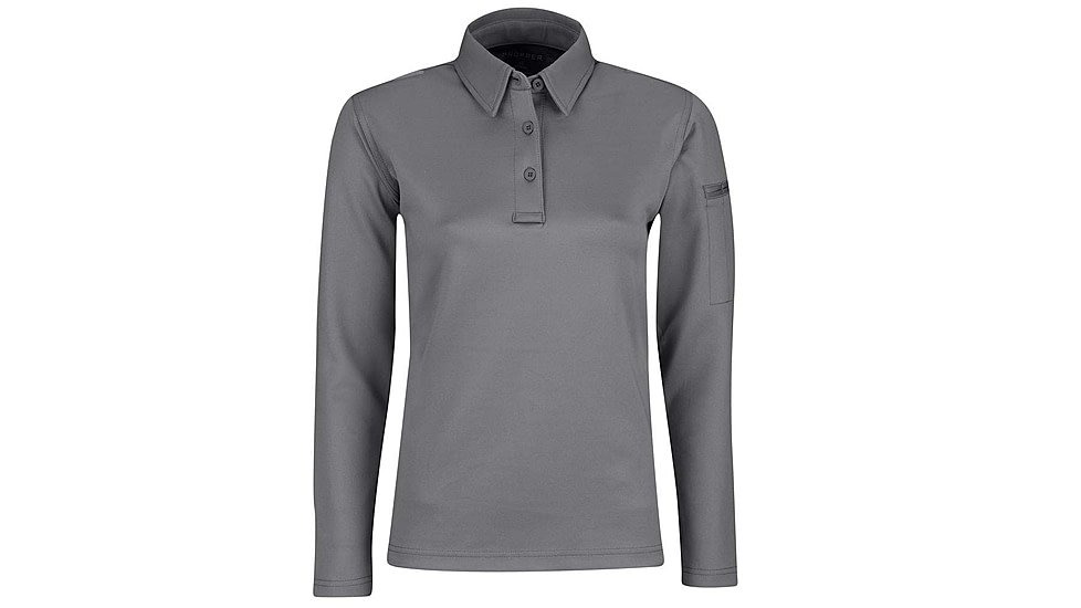 Propper I.C.E. Performance Polo Long Sleeve - Womens, Grey, Small, F535772020S
