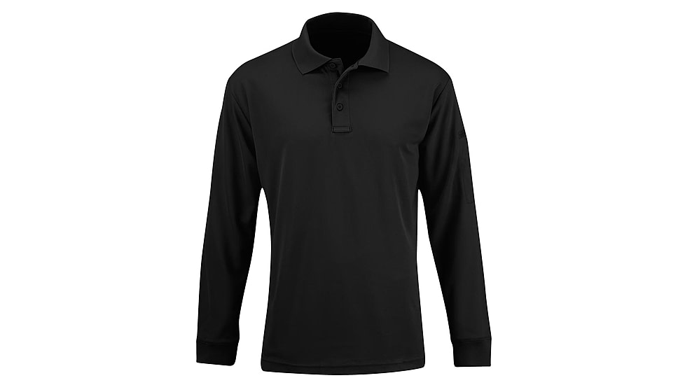 Propper Long Sleeve Uniform Polo - Mens, Black, 8X Large, F53564C0018XL