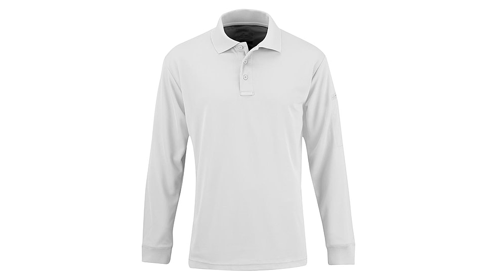 Propper Long Sleeve Uniform Polo - Mens, White, Large, F53564C100L