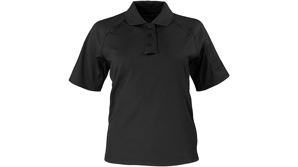 Propper Raglan Utility Short Sleeve Polo - Womens, Black, S, F530901001S