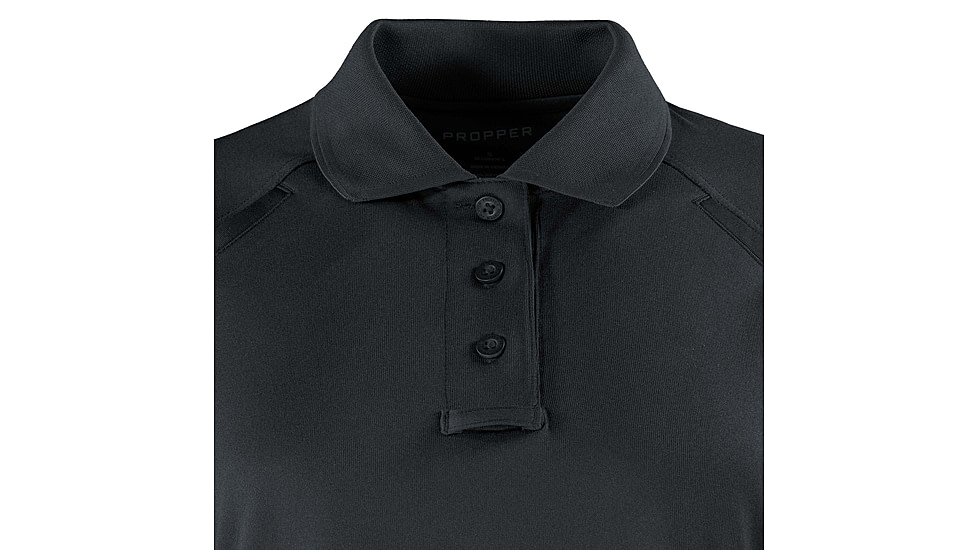 Propper Raglan Utility Short Sleeve Polo - Womens, Charcoal, S, F530901015S