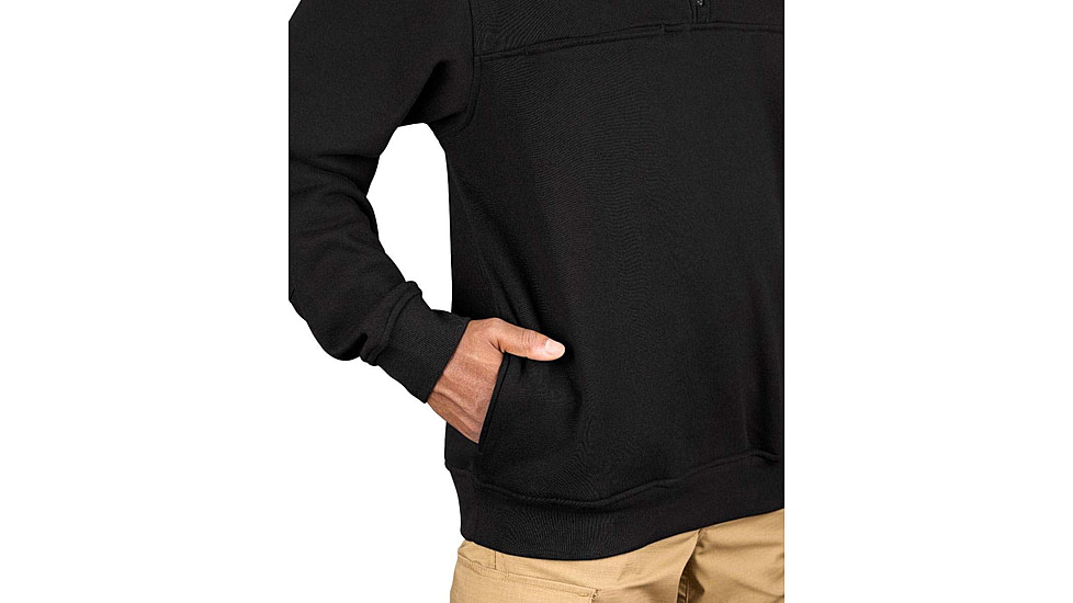 Propper Station 1/4 Zip Job Shirt - Mens, Black, Large, Long, F58366Y001L3