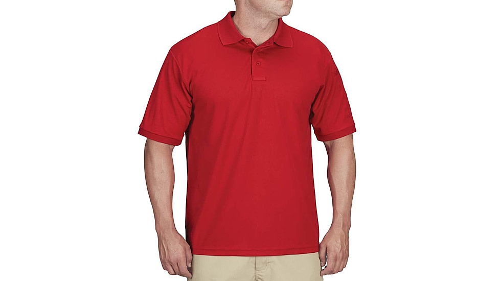 Propper Uniform Short Sleeve Polo - Men's, Extra Small, Red, F53554C600XS
