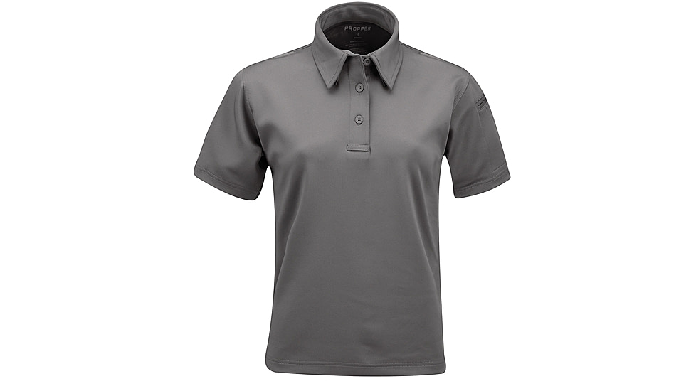 Propper Women's I.C.E. Performance Polo Short Sleeve Shirt, Grey