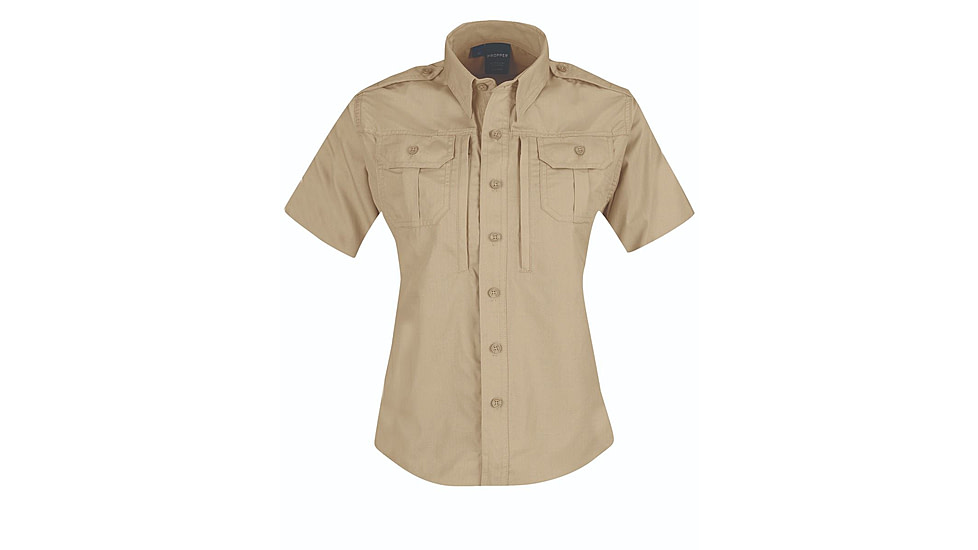 Propper Womens Tactical Shirt - Short Sleeve, Khaki, Small, F530450250S