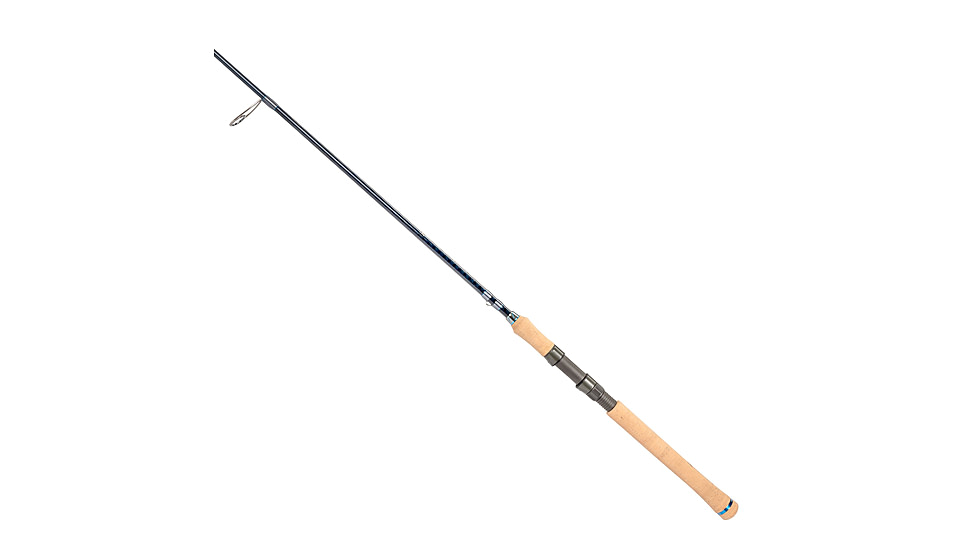 Quantum Myth Spinning Rod, 7ft, 1-PC, Medium-Light, Fast Rod, HXS30 Graphite Blank, Seaguide Line Guides, Fuji DPS Reel Seat, Cork Handle, Gray/Blue, MTS701ML815F.R2