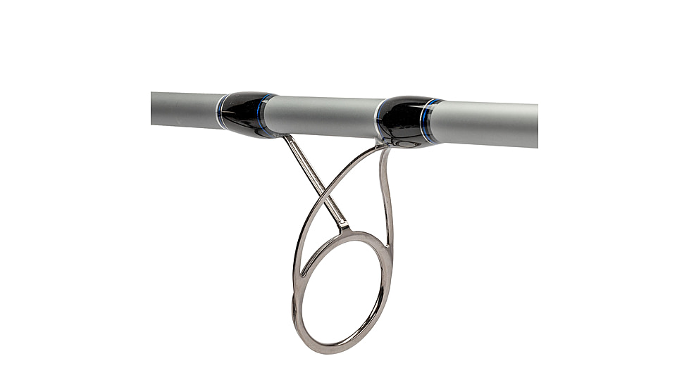 Quantum Strive Spinning Reel and Rod Combo, 10ft, 2-PC, Heavy, Moderate-Fast Rod, Graphite Composite Blank, SZ 8000 Reel, 4+1 Bearings, 4.7-1 Ratio, Silver/Blue, SV8000102H2040.P2