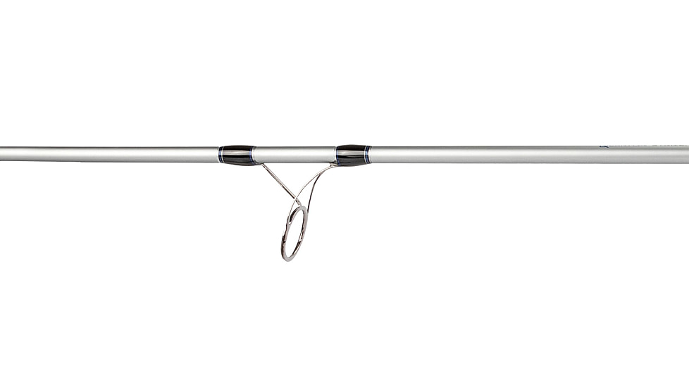 Quantum Strive Spinning Reel and Rod Combo, 7ft, 1-PC, Heavy, Moderate-Fast Rod, Graphite Composite Blank, SZ 8000 Reel, 4+1 Bearings, 4.7-1 Ratio, Silver/Blue, SV8000701H1530.P2