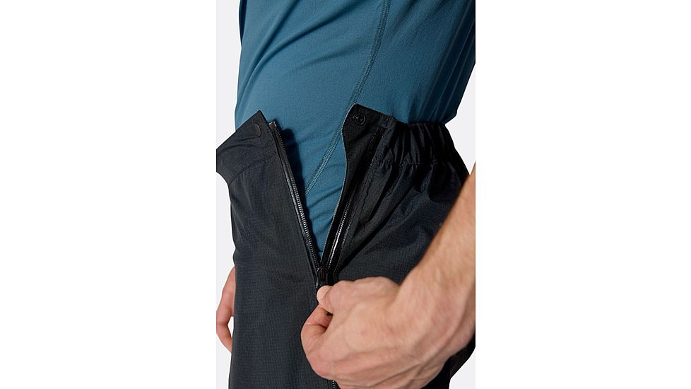Rab Downpour Mountain Pants - Mens, Black, Extra Large, Regular, QWI-13-BLK-XLG-RG