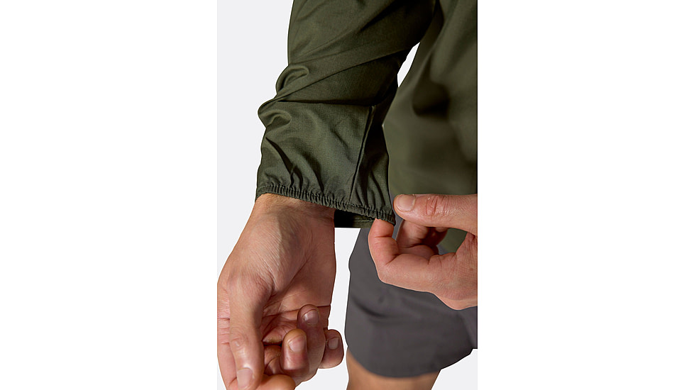 Rab Windgather Hooded Jacket - Mens, Army, Extra Large, QWS-84-ARM-XLG