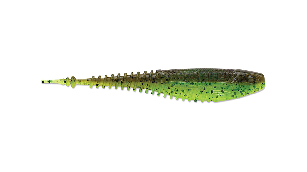 Rapala CrushCity Freeloader, 6 Pack, Green Pumpkin Chartreuse Pepper, 4-1/4in, CCFLD4GPCH