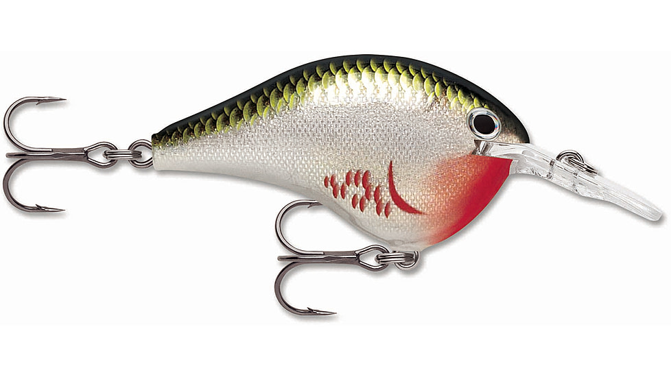 Rapala Dives-To 06 Lure, Bleeding Olive Shiner, DT06BOS