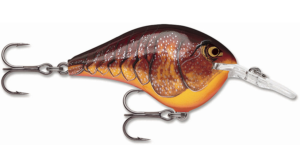 Rapala Dives-To 06 Lure, Dark Brown Crawdad, DT06DCW