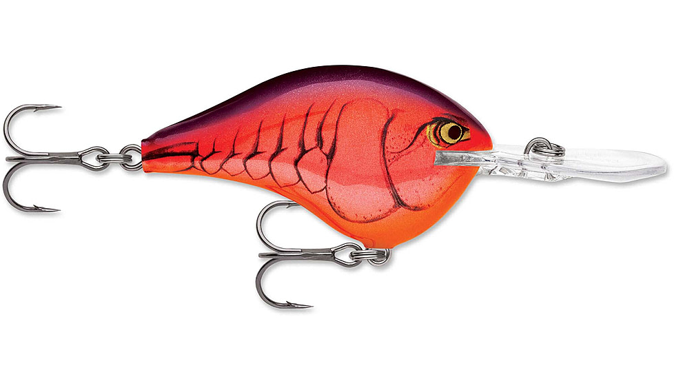 Rapala Dives To 16 Crankbait 2.75ft, 3/4oz, Floating, Demon, DT16DMN