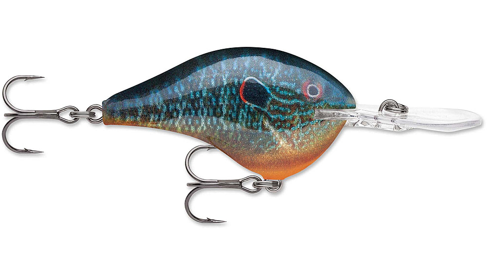Rapala Dives To 16 Crankbait 2.75ft, 3/4oz, Floating, Live Pumpkinseed, DT16PSL