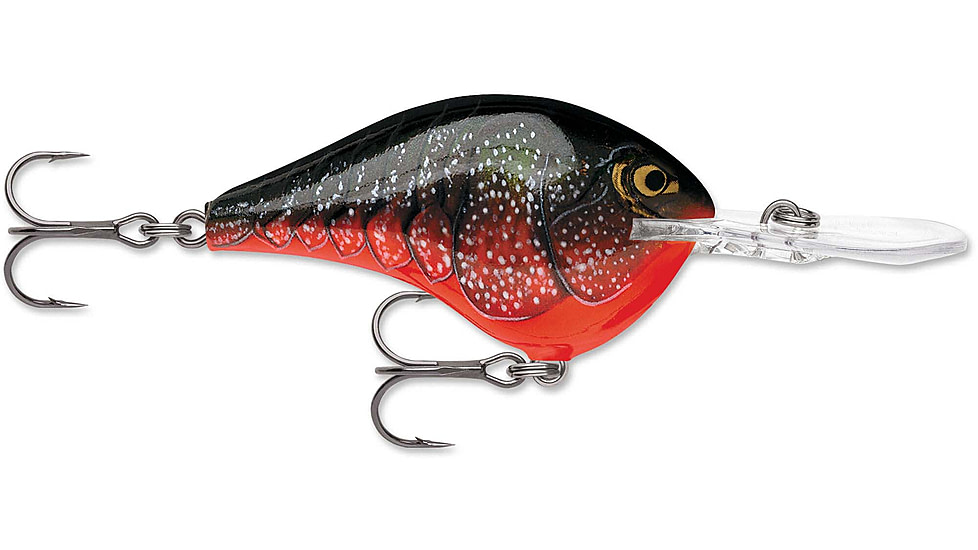 Rapala Dives To 16 Crankbait 2.75ft, 3/4oz, Floating, Red Crawdad, DT16RCW