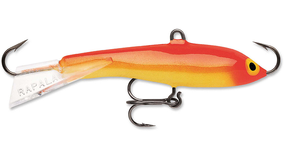 Rapala Jigging Rap 02 Lure, Gold Fluorescent Red, W2GFR