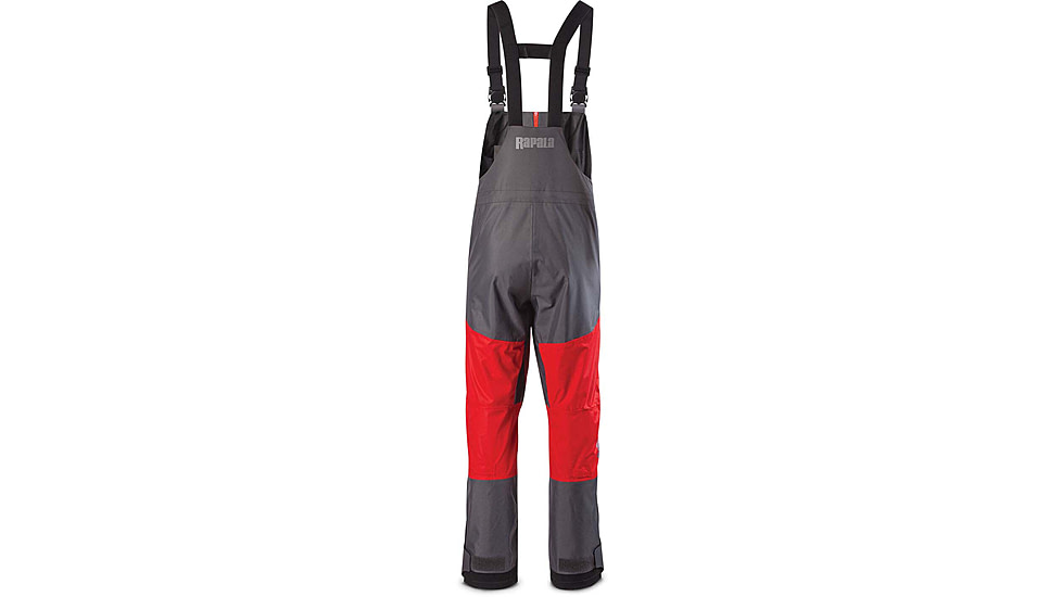 Rapala Rain Bib, Grey Red, Large, RR1B-L