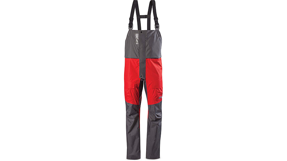 Rapala Rain Bib, Grey Red, Large, RR1B-L