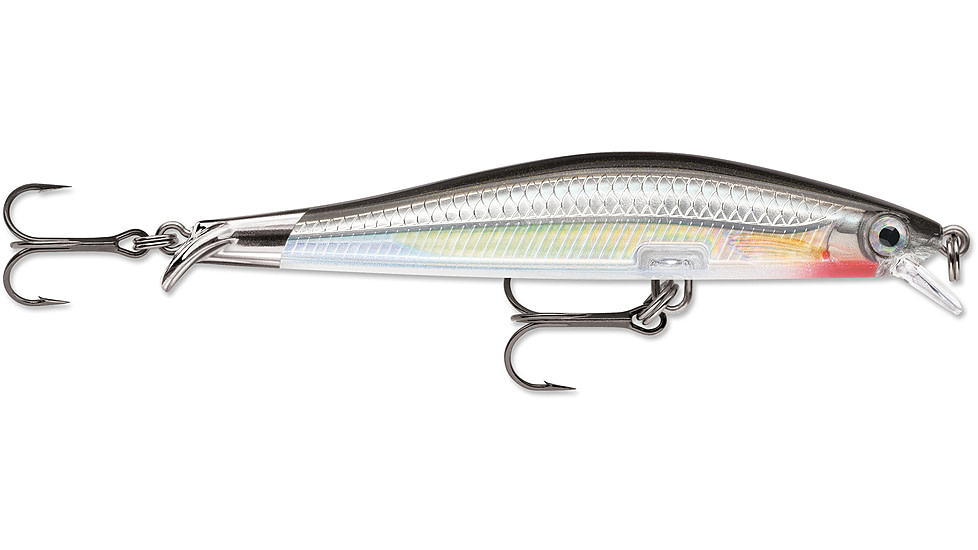 Rapala Ripstop 9 Jerkbait, 3-4Ft. Swimming Depth, Silver, 3-1/2in, 1/4oz, RPS09S