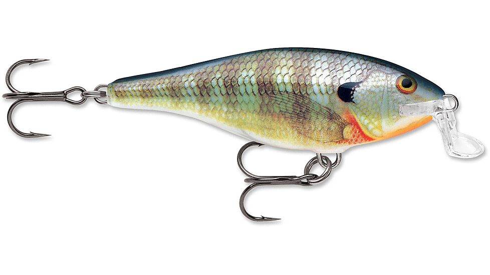 Rapala Shallow Shad Rap Crankbait, 3 1/2in, 3/8 oz, Floating, Bluegill, SSR09BG
