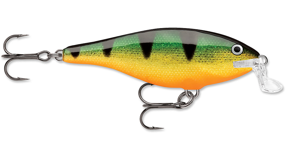 Rapala Shallow Shad Rap Crankbait, 3 1/2in, 3/8 oz, Floating, Perch, SSR09P