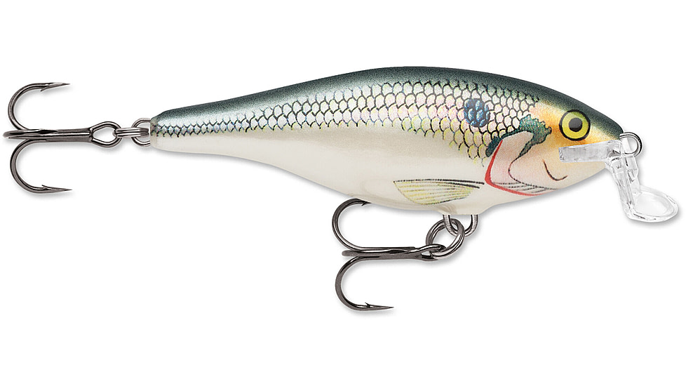 Rapala Shallow Shad Rap Crankbait, 3 1/2in, 3/8 oz, Floating, Shad, SSR09SD