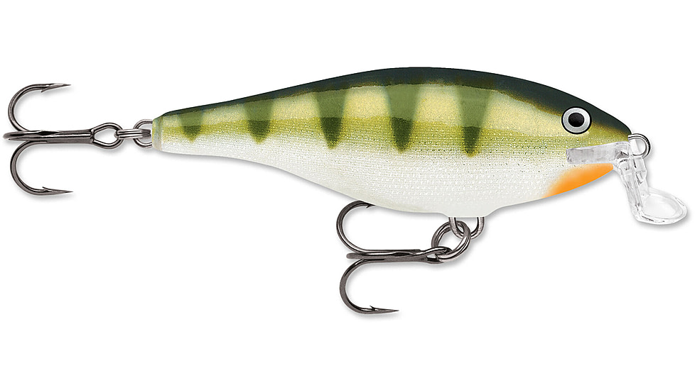 Rapala Shallow Shad Rap Crankbait, 3 1/2in, 3/8 oz, Floating, Yellow Perch, SSR09YP
