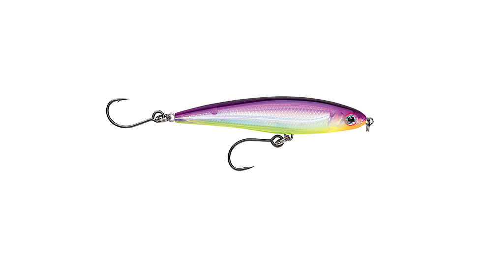 Rapala X-Rap Twitchin Minnow 4in Purple Chartreuse, SXRT10PRCH