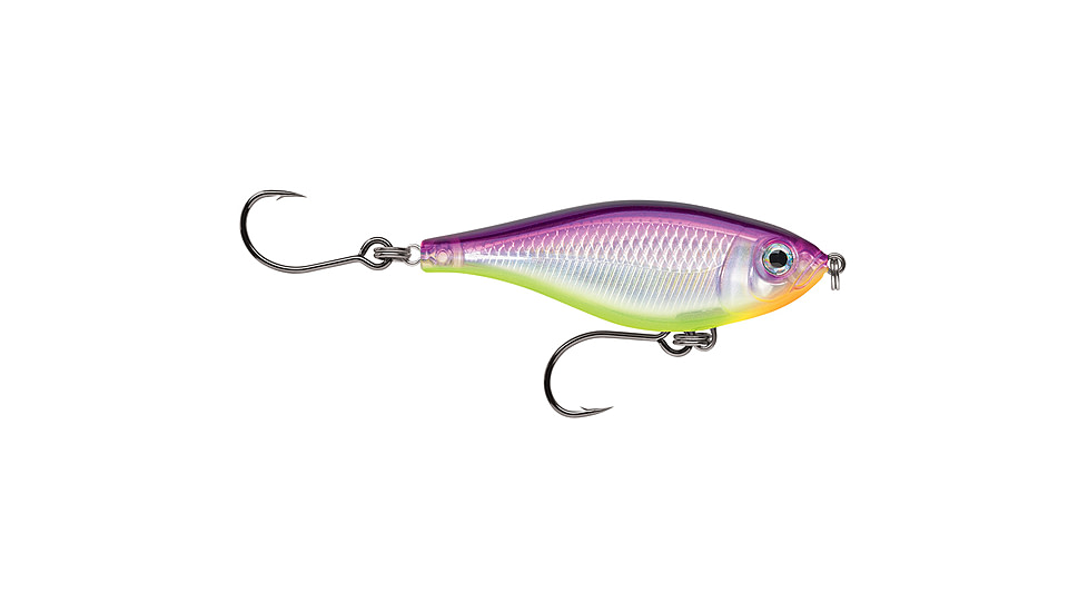 Rapala X-Rap Twitchin Mullet 3-1/8in Purple Chartreuse, SXRTM08PRCH
