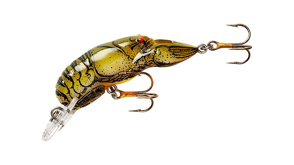 Rebel Lures Rebel Crawfish 1 11/16in, 3/16oz , 4- 6 Cranking Depth, Stream Craw, F6860