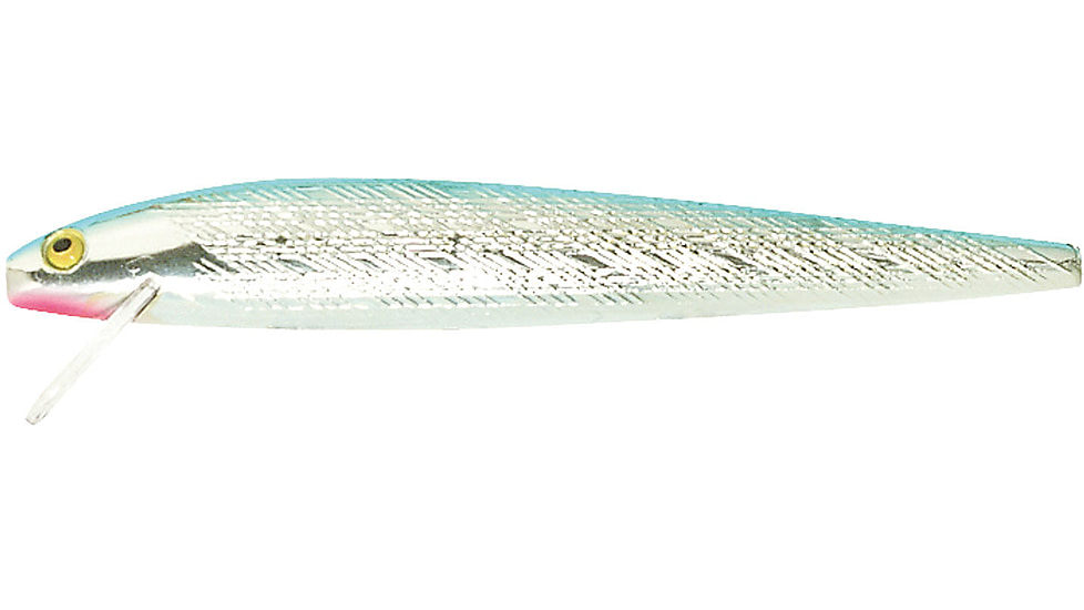 Rebel Lures Rebel Jointed Minnow Lure, Floating, Silver/Blue, 5 1/2in, 11/16oz, J3003S