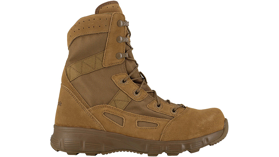 Reebok Hyper Velocity 8 Inch Boot, Leather, Coyote Brown, 6, W RB821-COYOTEBRN-6-W-W