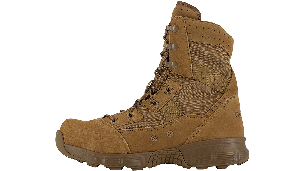 Reebok Hyper Velocity 8 Inch Boot, Leather, Coyote Brown, 5, W RB8281-COYOTEBRN-5-M-W