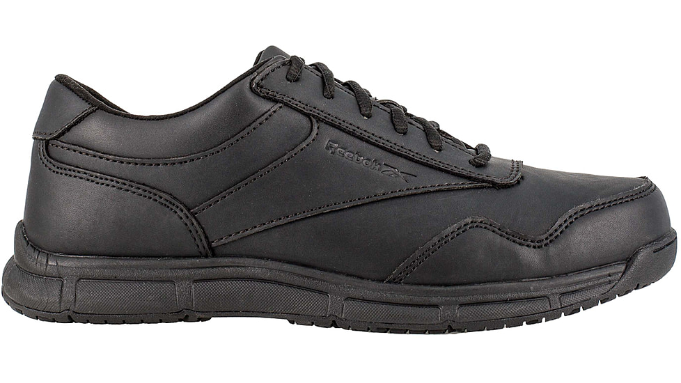 Reebok Jorie LT Slip Resistant Oxford, Soft Toe Work Shoe - Mens, Black, 7EW, RB1130-Black-7-Mens-EW