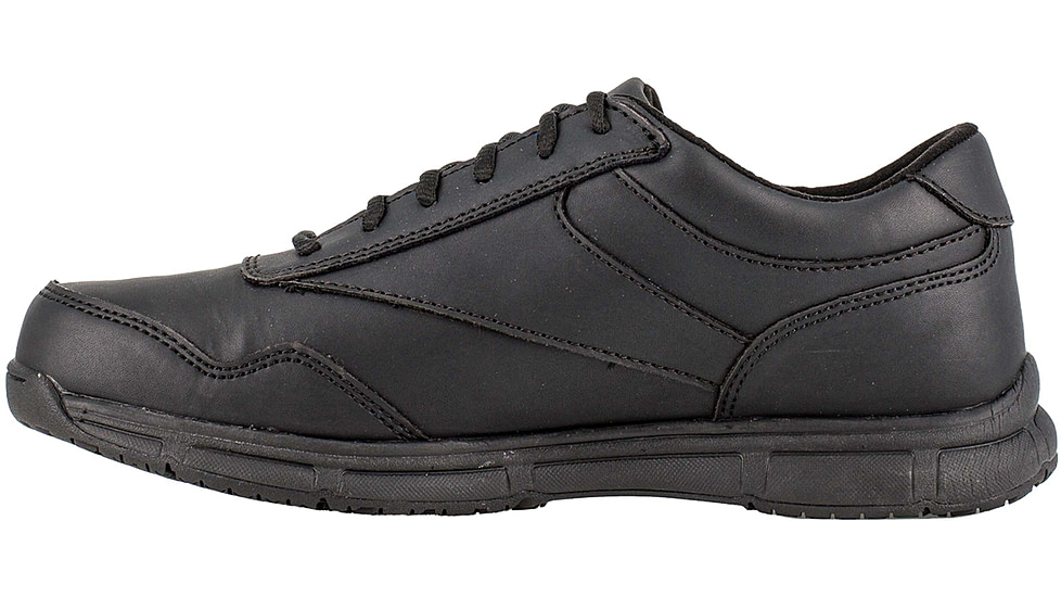 Reebok Jorie LT Slip Resistant Oxford, Soft Toe Work Shoe - Mens, Black, 7EW, RB1130-Black-7-Mens-EW