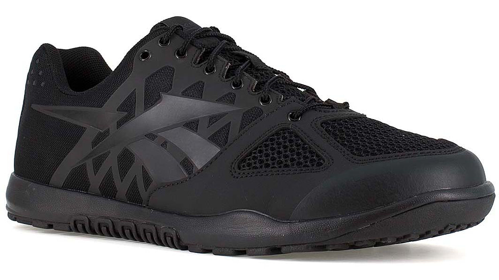 Reebok Nano Tactical Trainer Shoes w/Soft Toe - Mens, Black, 9.5 US, Regular, RB7100-M-095