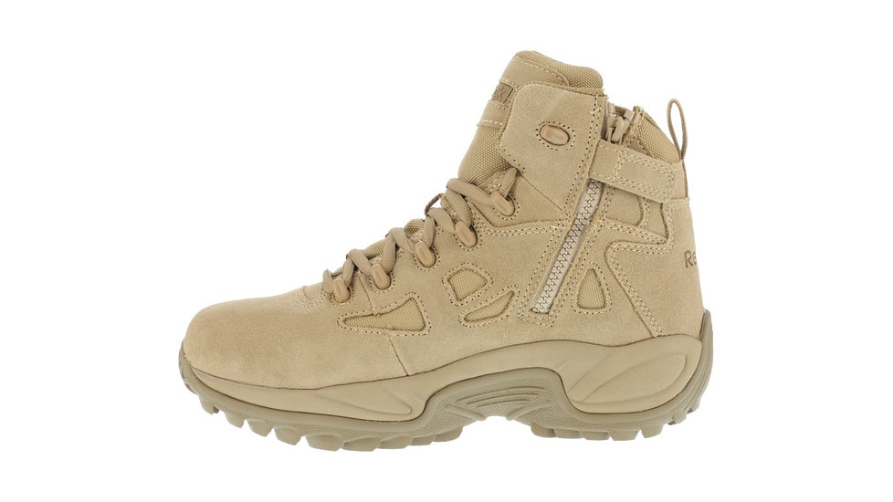 Reebok Rapid Response 8in. WP Military Boot - Mens, Wide, Desert Tan, 15, 690774450585
