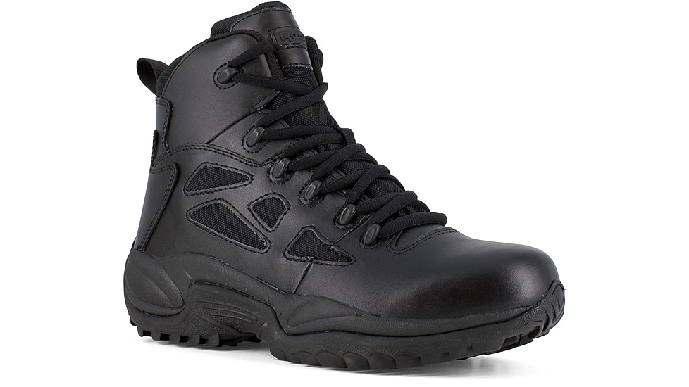 Reebok Rapid Response RB 6in. Black Military Boot, Black, 15 RB8678-BLK-15-MEN-M