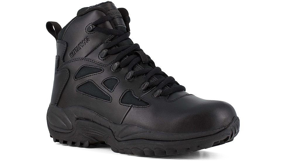 Reebok Rapid Response RB 6in. Black Military Boot, Black, 9.5 RB8688-BLK-9.5-MEN-W