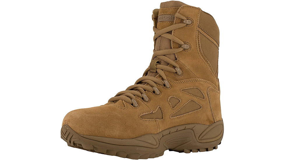 Reebok Rapid Response RB 8 Inch Boot, Leather, Coyote Brown, 8.5, M RB8977-COYOTEBRN-8.5-M-M