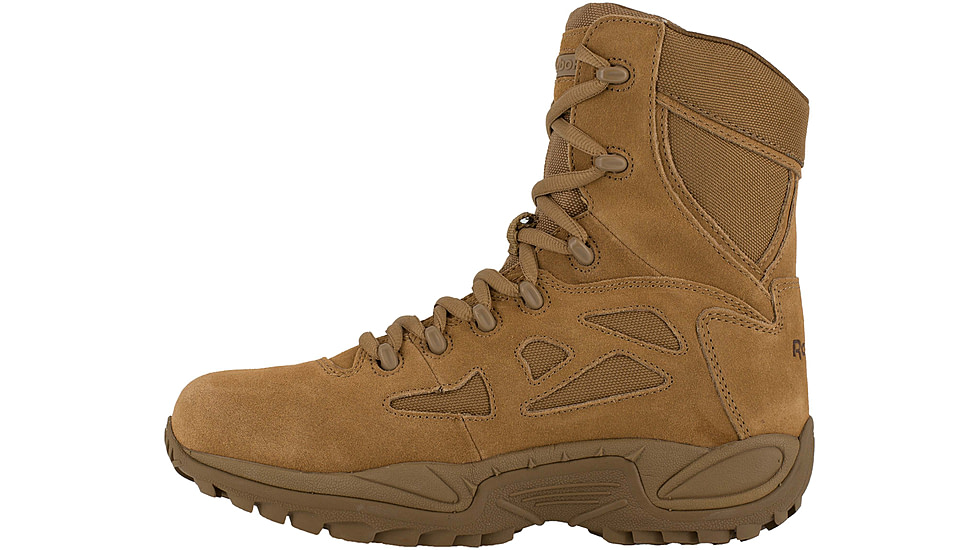 Reebok Rapid Response RB 8 Inch Boot, Leather, Coyote Brown, 8.5, M RB8977-COYOTEBRN-8.5-M-M