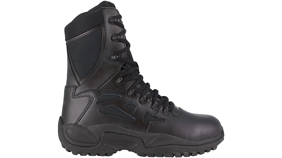 Reebok Rapid Response RB Wos 8in. Black Military Boot, 5 RB874-BLK-5-WOMEN-W