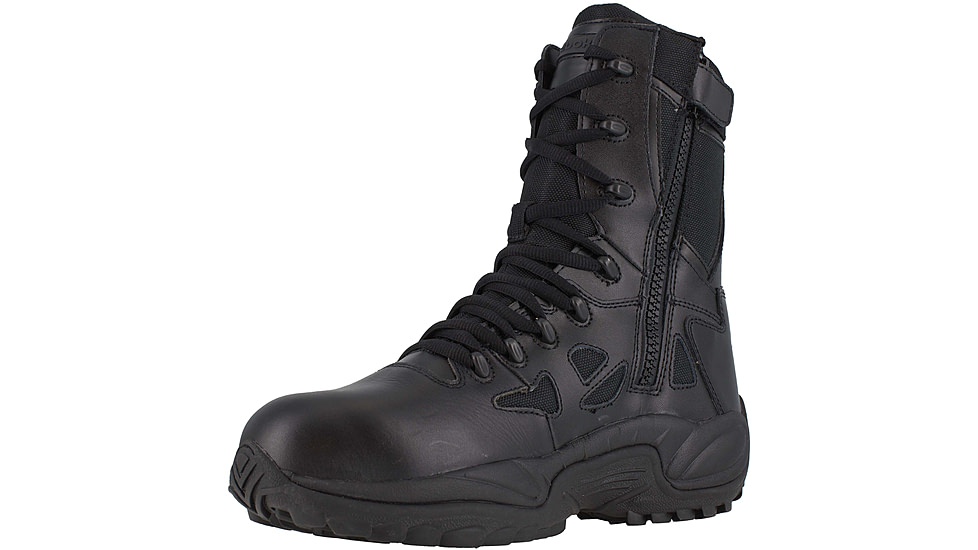 Reebok Rapid Response RB Wos 8in. Black Military Boot, 5 RB874-BLK-5-WOMEN-W