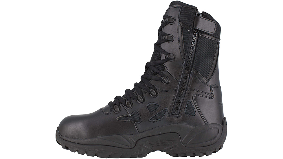 Reebok Rapid Response RB Wos 8in. Black Military Boot, 5 RB874-BLK-5-WOMEN-W