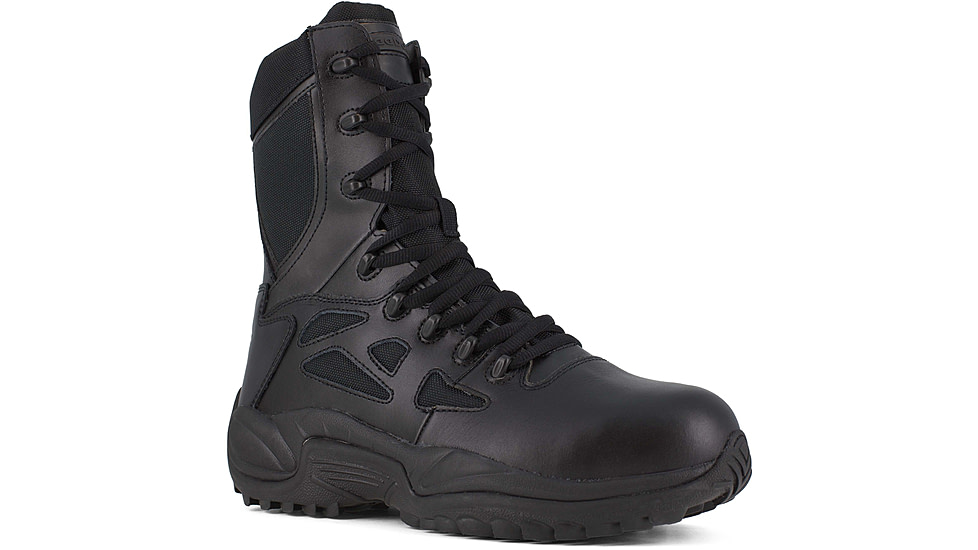 Reebok Rapid Response RB Wos 8in. Black Military Boot, 5 RB874-BLK-5-WOMEN-W
